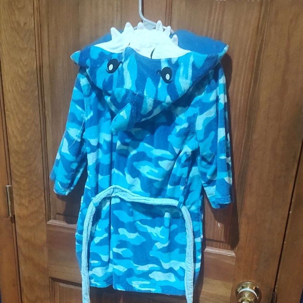 Blue Shark Kids Swim Coverup